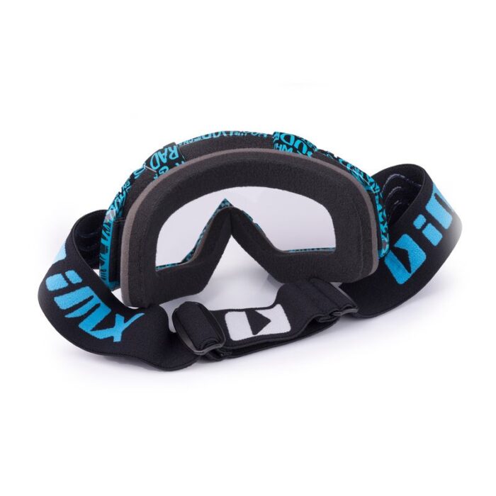 Gogle iMX Racing Mud Graphic Blue/Black z szybą Clear - obrazek 3