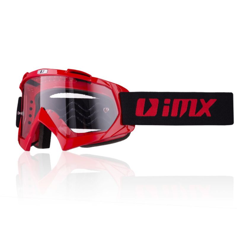Gogle iMX Racing Mud Red z Szybą Clear