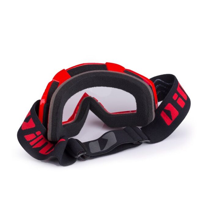 Gogle iMX Racing Mud Red z Szybą Clear - obrazek 3